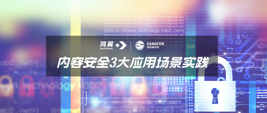 干貨 | 鴻翼&深信服之內(nèi)容安全3大應(yīng)用場(chǎng)景實(shí)踐