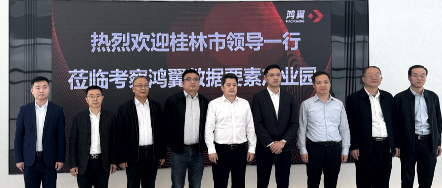 桂林市委書記李楚一行蒞臨鴻翼數(shù)據(jù)要素產(chǎn)業(yè)園調(diào)研考察