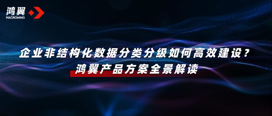 企業(yè)非結(jié)構(gòu)化數(shù)據(jù)分類分級如何高效建設？鴻翼產(chǎn)品方案全景解讀