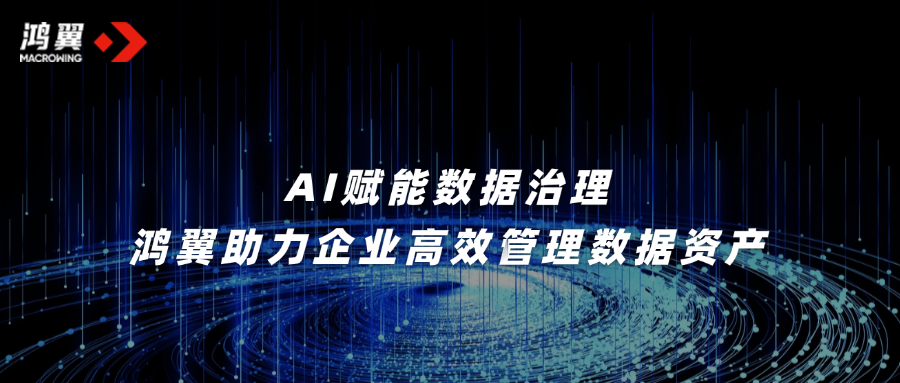 AI賦能數(shù)據(jù)治理，鴻翼助力企業(yè)高效管理數(shù)據(jù)資產(chǎn)